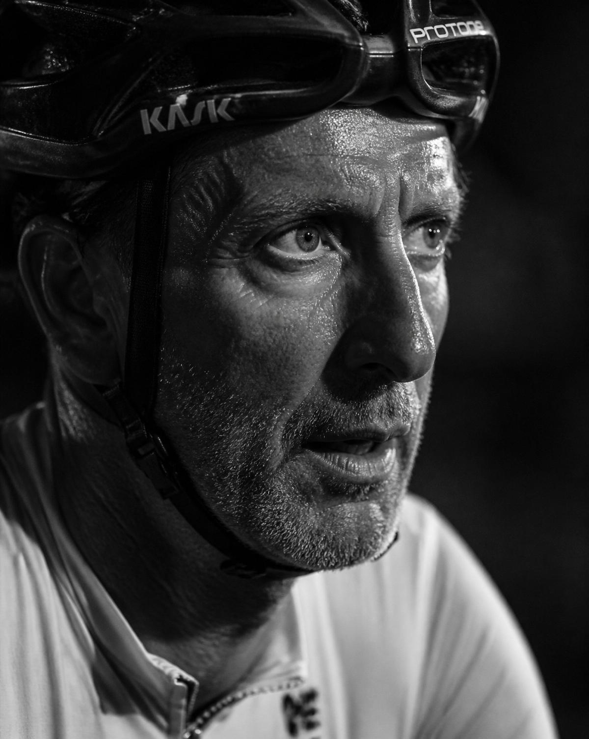 Cyclist at rest